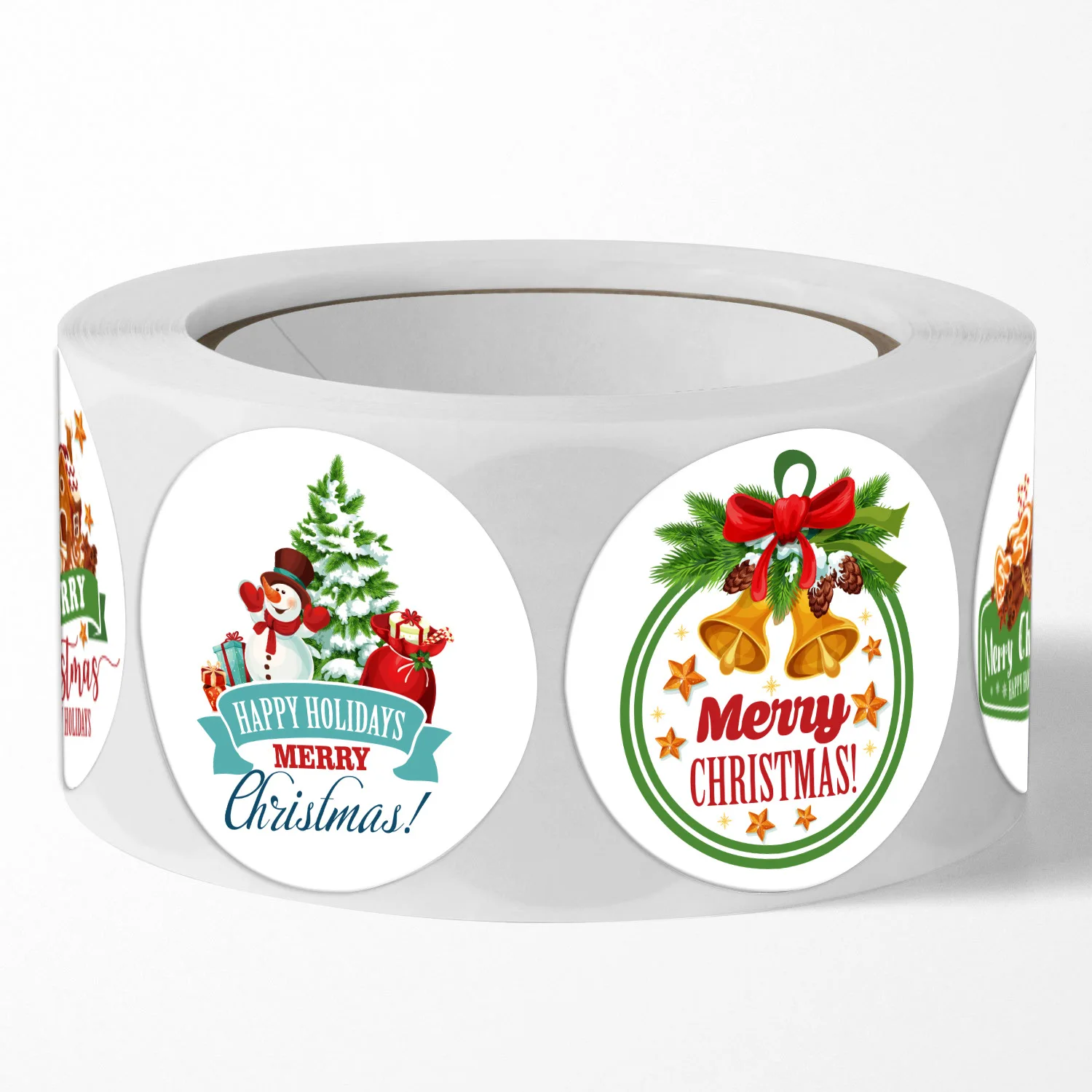 New Merry Christmas Stickers for DIY Gift Baking Packaging Envelope Stationery Decoration Christmas Theme Sealing Labels Sticker