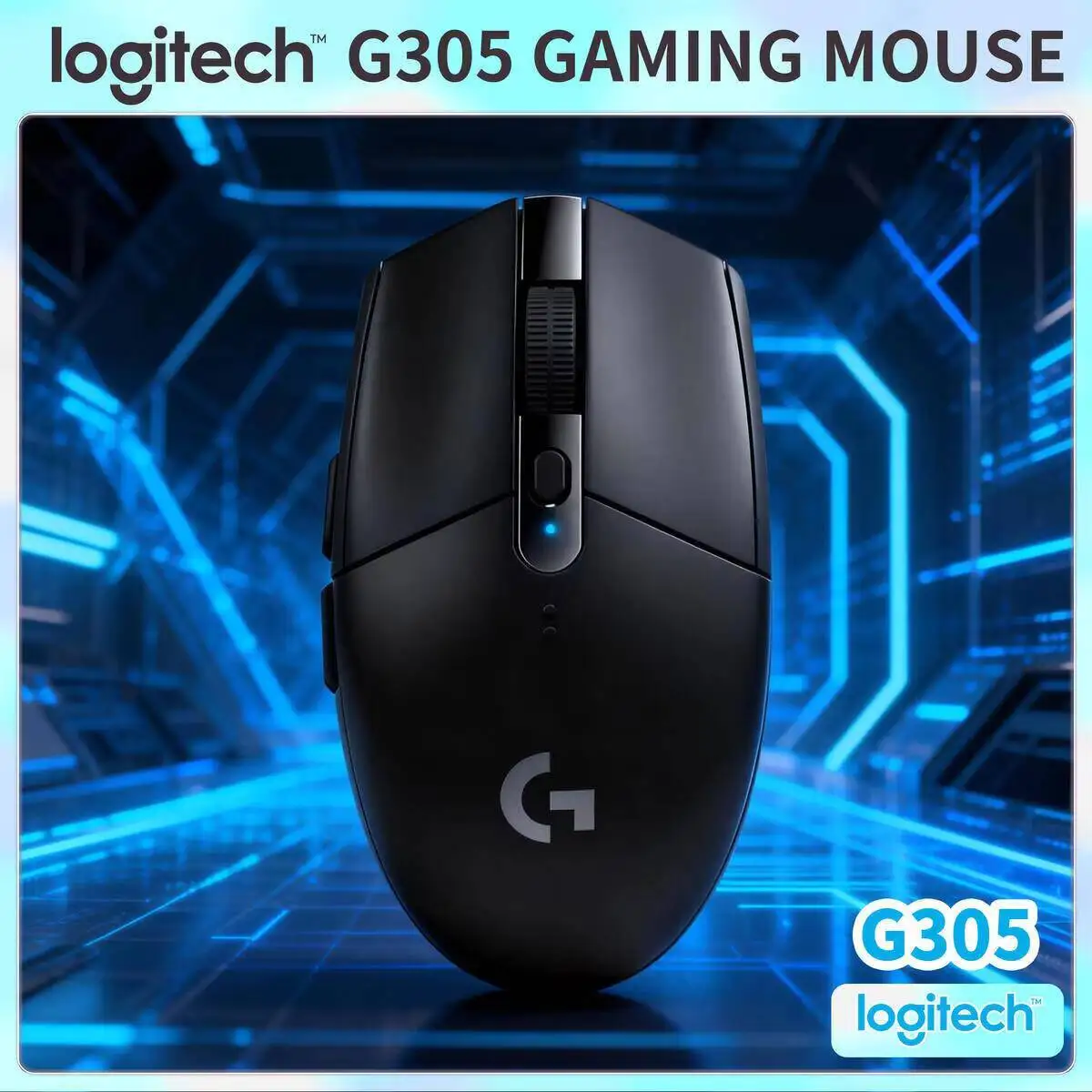 

Logitech G305 Wireless Ergonomic Mouse, 12000 DPI HERO, 6 Macro Buttons, 91g Lightweight, Left/Right Hand Fit