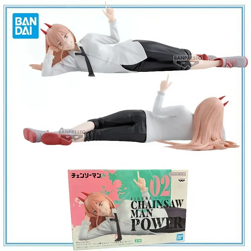 

BANDAI Spirits, оригинальные на складе, человек с бензопилой, мощность, аниме, мультяшный гаражный комплект, аниме-фигурки, модель, коллекционная игрушка