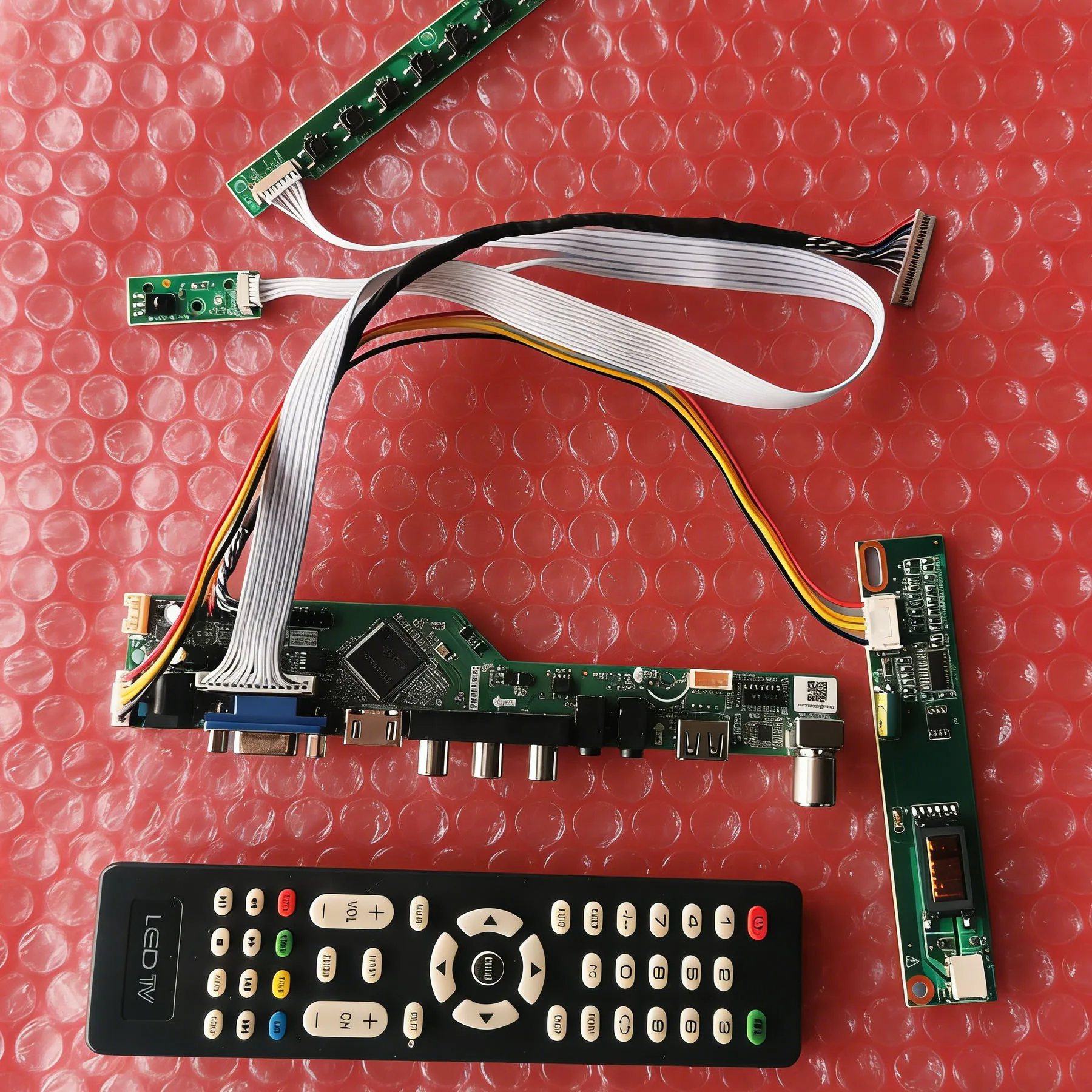 

Display Controller Drive Board Fit LP141X6 LP141X5 LP141X3 LP141X7 HDMI+VGA+AV+USB 1024*768 1024x768 LVDS 20-Pins 1-CCFL Kit DIY