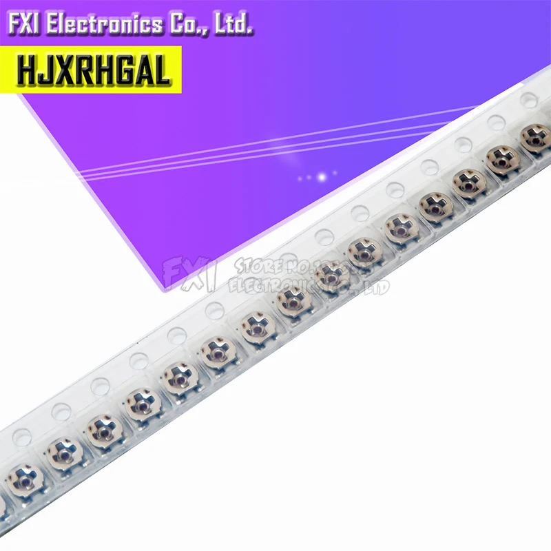 Резистивный потенциометр SMD с регулируемым сопротивлением 3*3 Белый прозрачный пакет со сквозными отверстиями и основной ста...