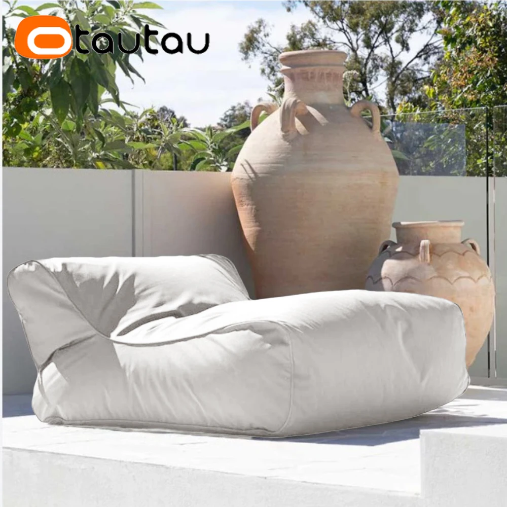 OTAUTAU Outdoor Waterproof Oxford Bean Bag Lounger Cover SF483【No Filler ! Need To Buy Filler By Yourself !】 - view 3