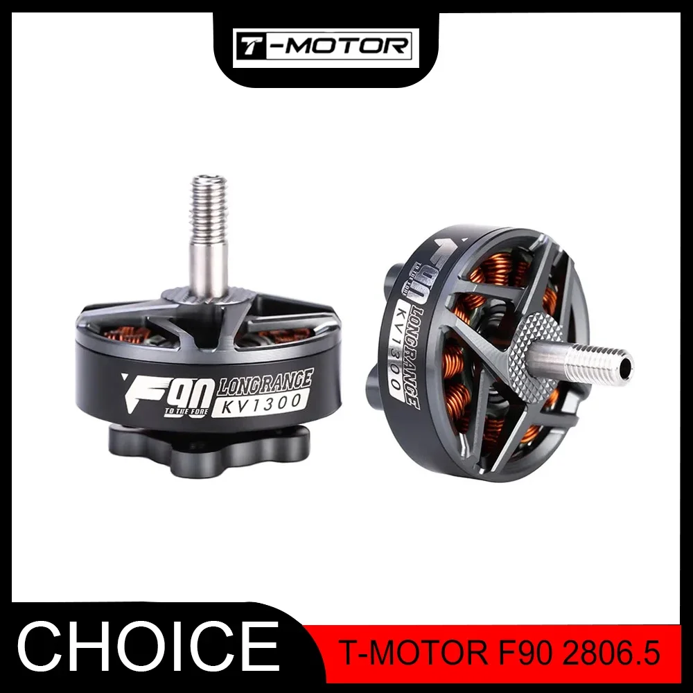 

T-Motor F90 2806.5 1300/1500/1950KV Бесщеточный двигатель — титановый вал 4 мм | Конематовые FPV-дроны дальнего действия 5-7 дюймов