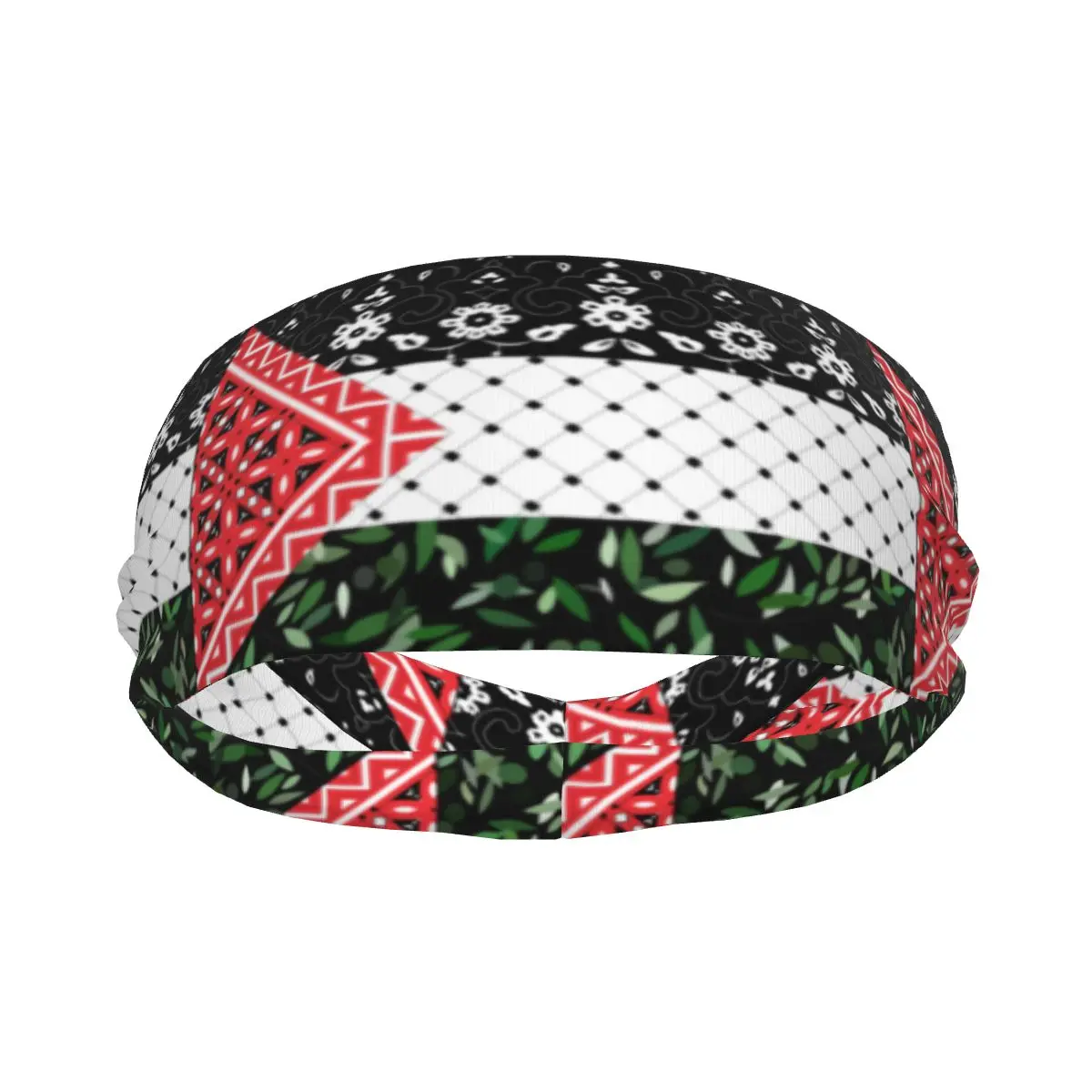 Diadema con bandera de Palestina, diadema con aceitunas para tenis, gimnasio, Fitness, accesorios para el cabello