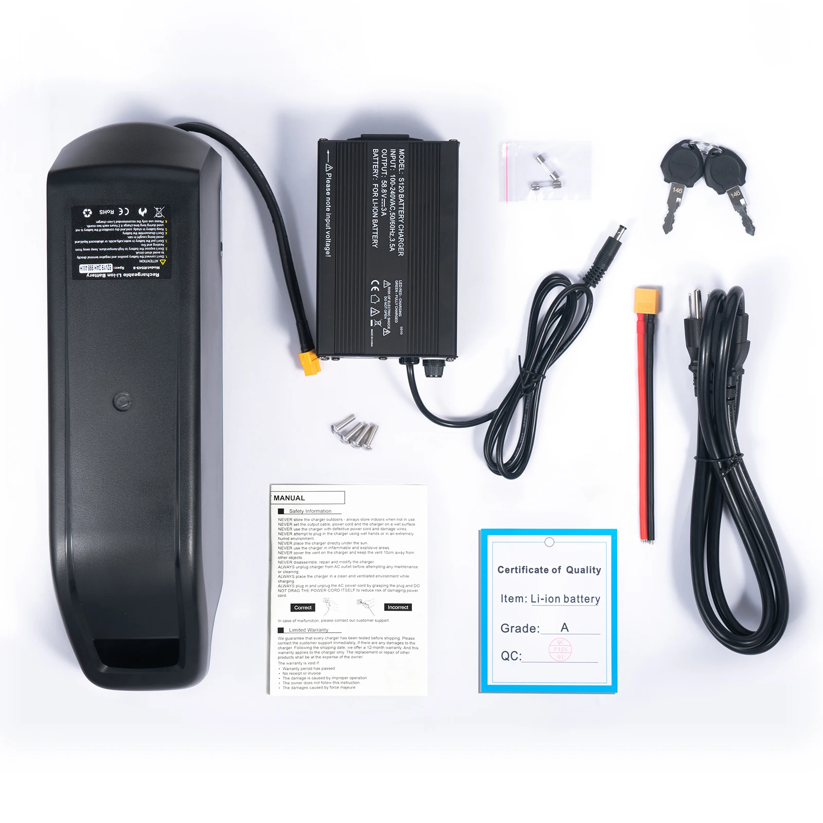 Hailong E-Bike Akku, 21700 Lithium-Batteriepack 48V 20Ah 52V 25Ah Hochkapazitäts-Li-Ionen-Akku, integrierter BMS-Schutz für 250W 350W 500W 1000W 1500W 2000W Elektromotoren von E-Bikes, Versand aus deutschem Lager, schnelle Lieferung – Detail 18