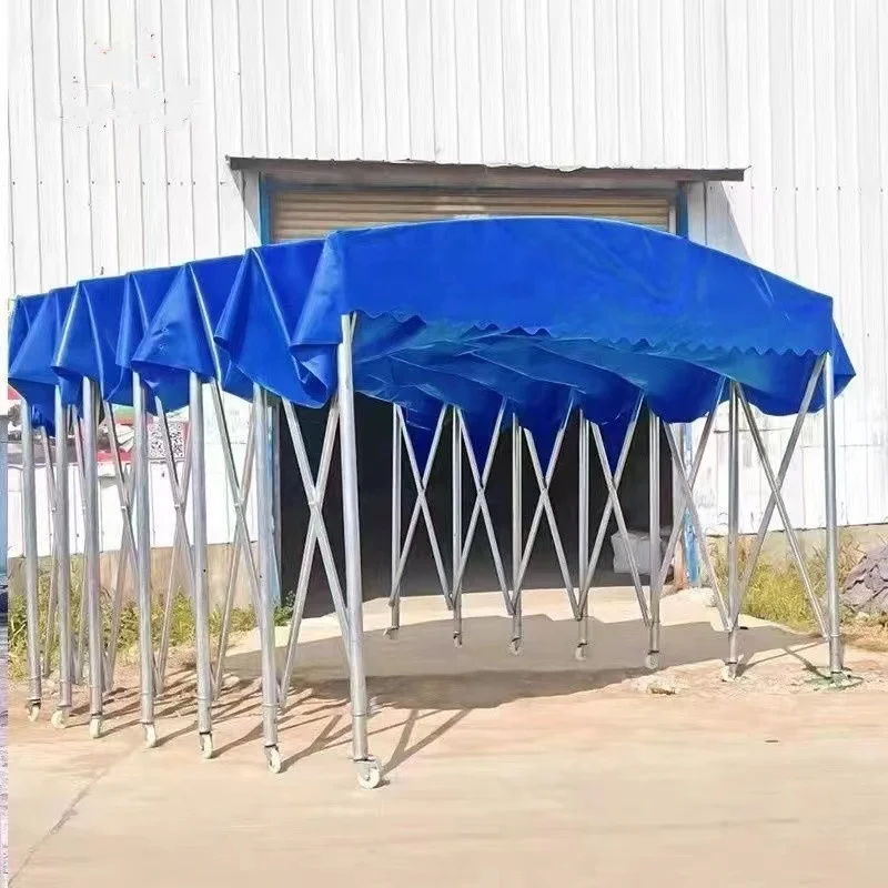 3*3*2.2 to 10*10*3.0m Movable Push-pull Electric Event Sliding Sunshade Canopy Outdoor Large Warehouse Storage Shelter Tent