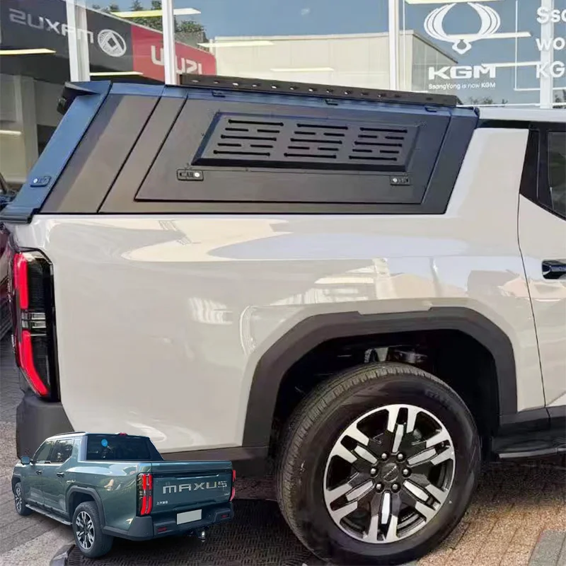 

KQX MAXUS Interstellar X Pickup Truck High Top Cover, Heavy Duty Steel 3-Door Split Type Rear Cargo Box Cover