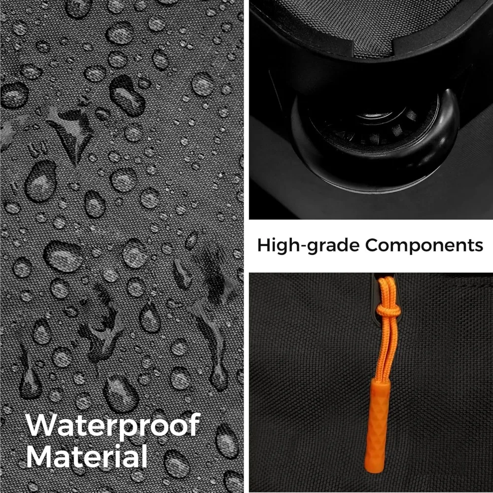 حقيبة سفر متينة مقاومة للماء من القماش الخشن، باللون الأزرق الأردوازي، مثالية للمغامرة والأنشطة الخارجية #6
