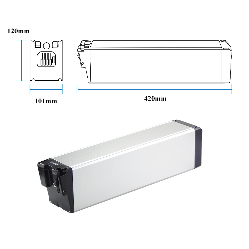 

Интегрированная батарея для электровелосипеда 48В 52В 20Ач для электровелосипеда Accolmile Cola Bear 2.0 с зарядным устройством 3А.