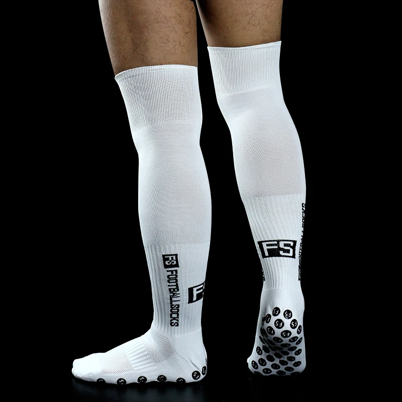 Neue lange FS-Fußballsocken für Herren und Damen, Sport, rund, Silikon, rutschfester Griff, Fußballsocken – Detail 4