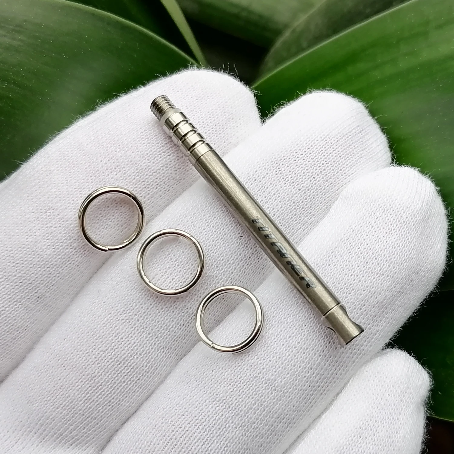 

TITANER Anti-Lost Titanium Alloy Key Chain Sim Card Tray Keyring Portable Pin Eject Removal Tool Needle Opener Ejector