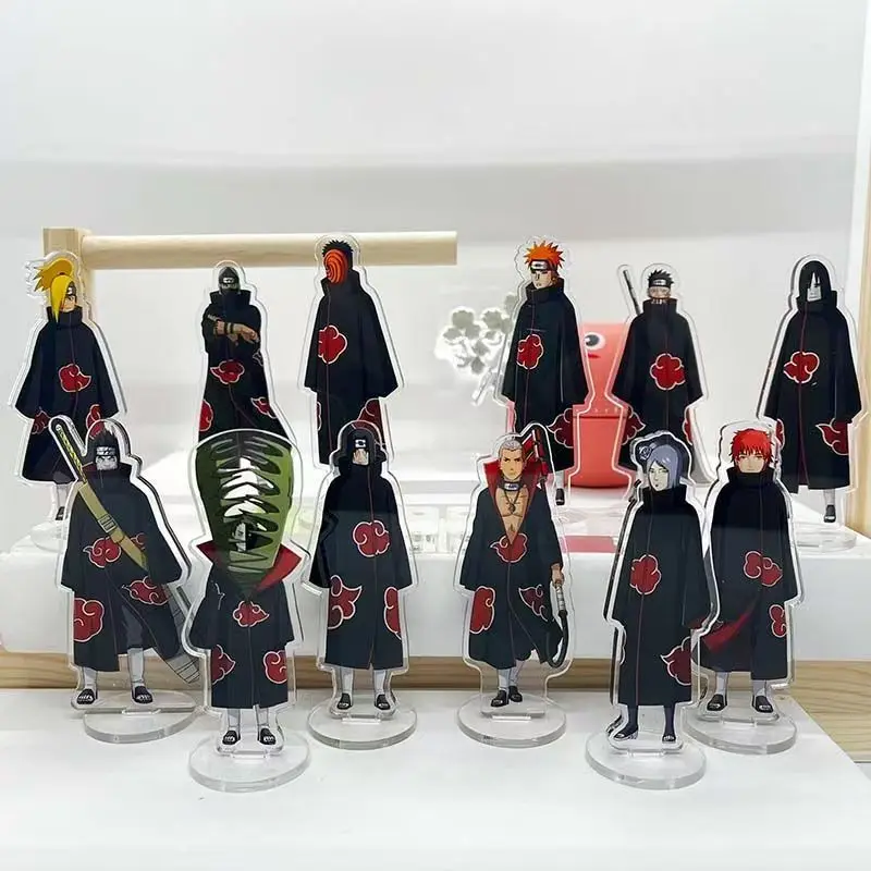 NARUTO Itachi Uchiha Cartoon Cute Acrylic Stand Anime Student Office Desktop Decoration Toy Anime Merchandise Wholesale view 2