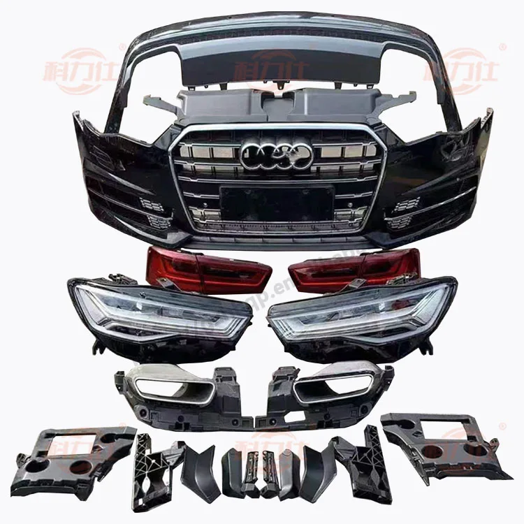 

For Audi A6L C7 12-15 Upgrade C7PA 18 Sport A6 Front and Rear Bumpers Surround the Old Revamped New Kit