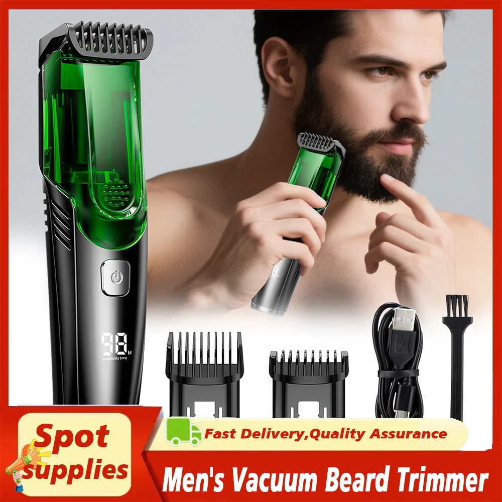 

New Automatic Hair Clipper With Lcd Digital Display, Electric Hair Clipper, Low-Noise, Waterproof, Oil Head Clipper High-Power