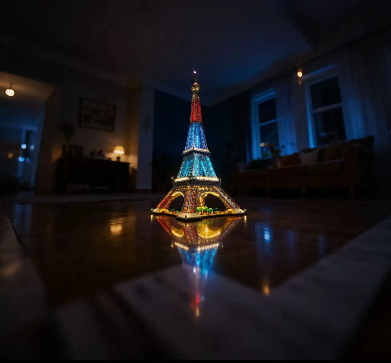 Compatibel met 10307 Eiffeltoren LED-lichtset, beroemde architectuur stad bouwstenen speelgoedset cadeau (exclusief bouwsteen