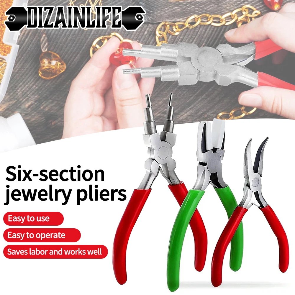 DIY Jewelry Making Set: Flat Nose With Needle Rolling Pliers For Beading And Jewelry Restoration Jewelry Making Supplies Beads