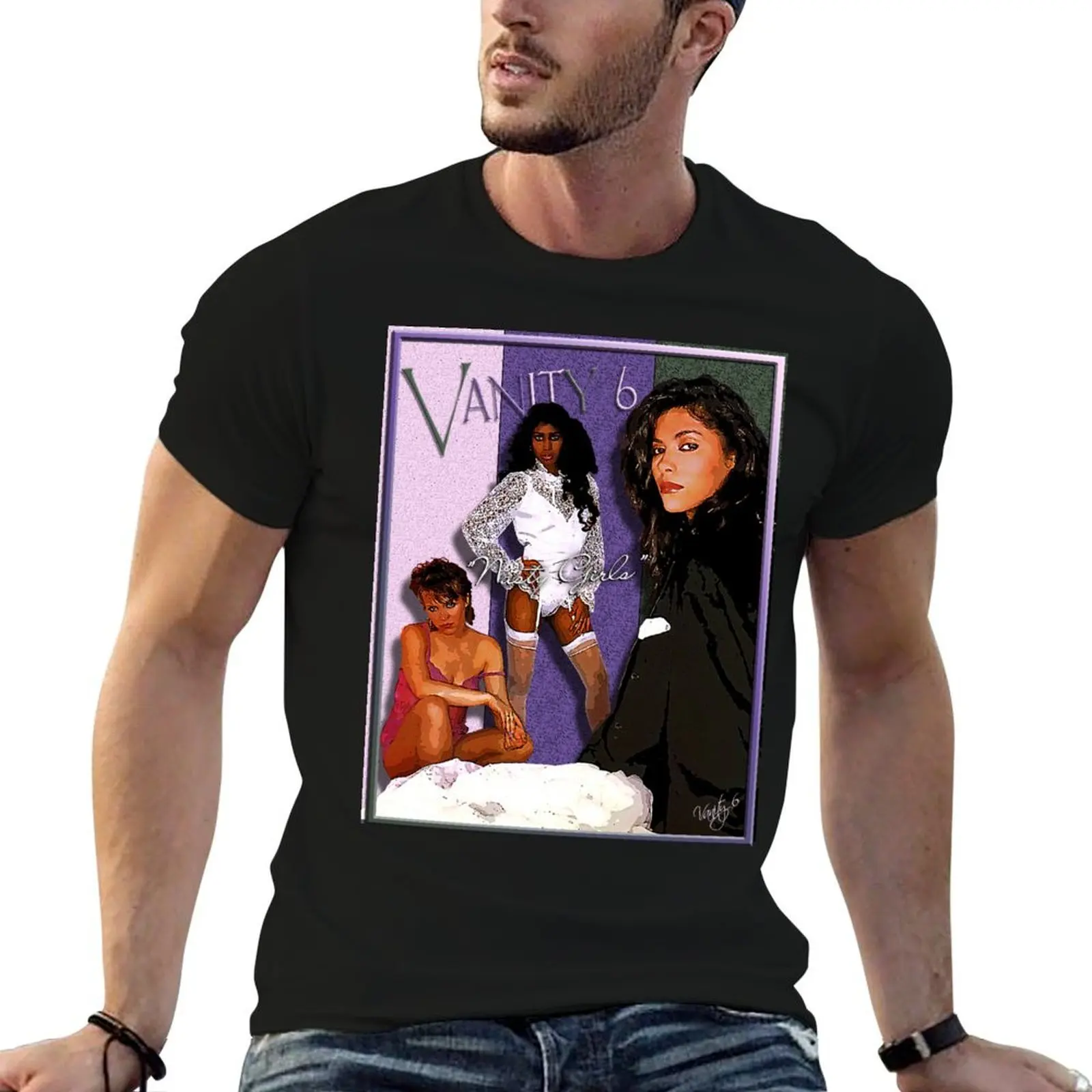 

Vanity 6 Nasty Girls D-2 Shirt T-Shirt t shirts for man slim fit t shirt for man 100 percent cotton T-Shirt