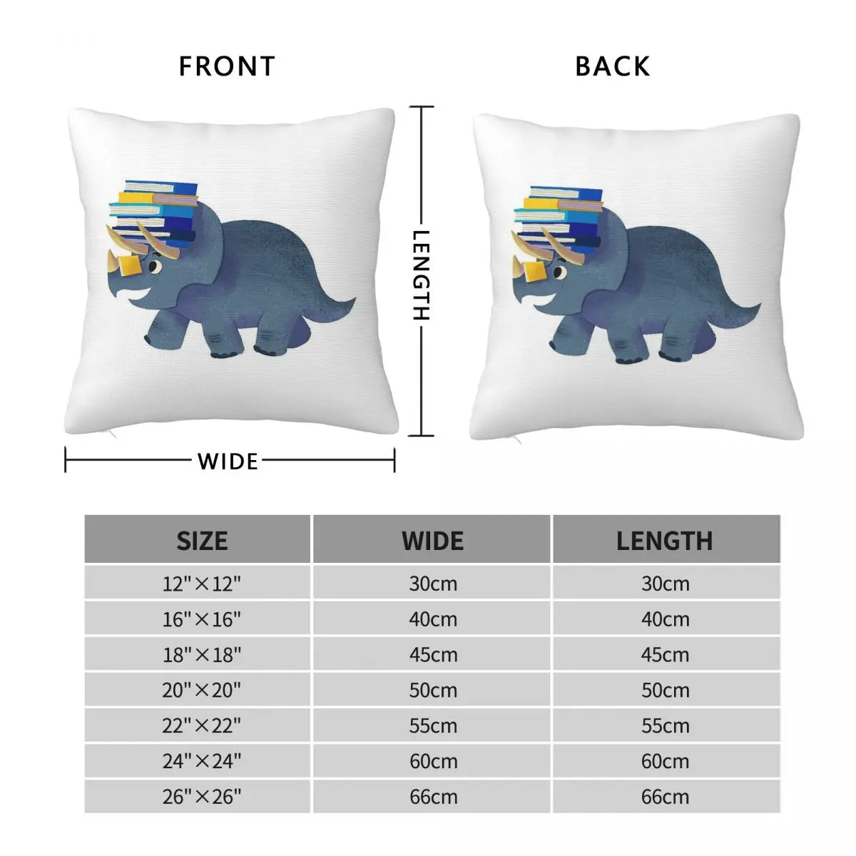 Book Dinosaurs Pillowcase Polyester Linen Velvet Printed Zip Decor Throw Pillow Case Sofa Seater Cushion Cover