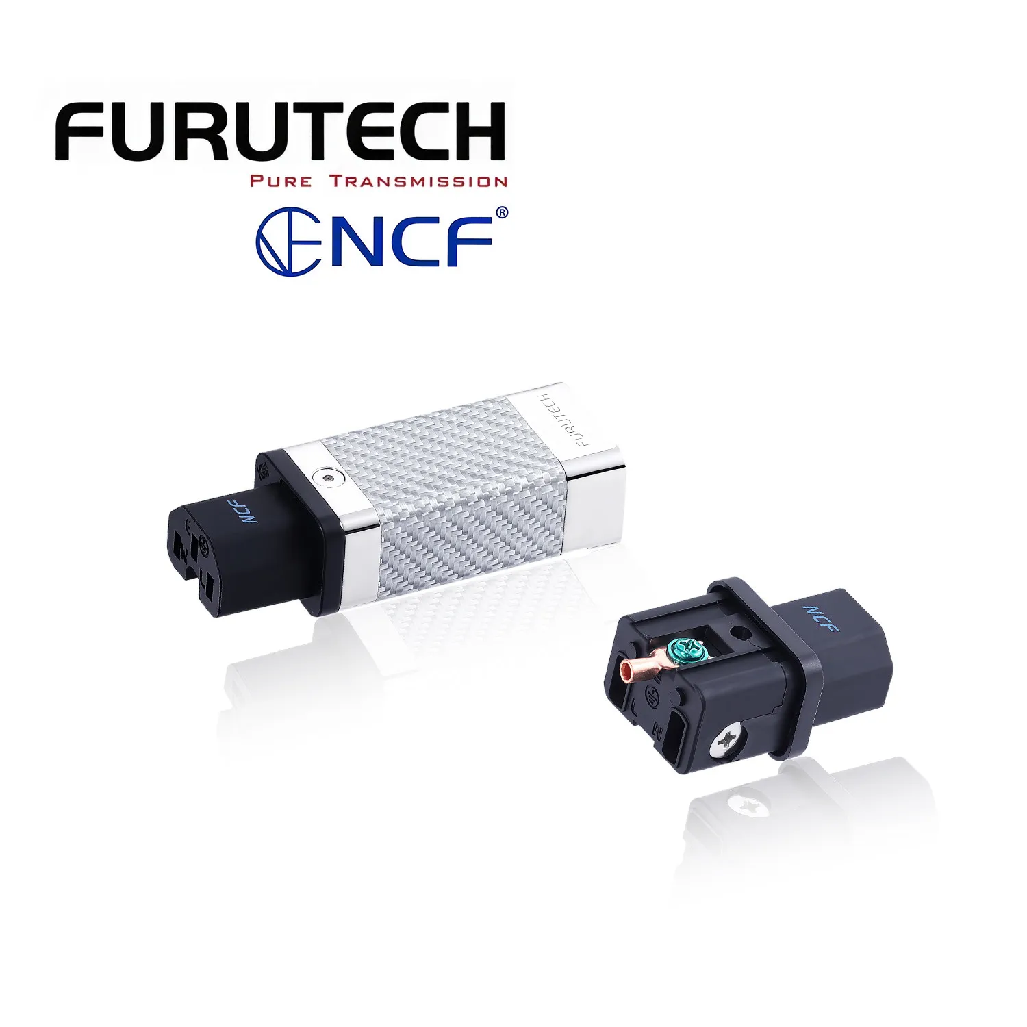 Japanese Furutech Furukawa CF-C15 NCF R Hi-Fi audio power cord plug connector