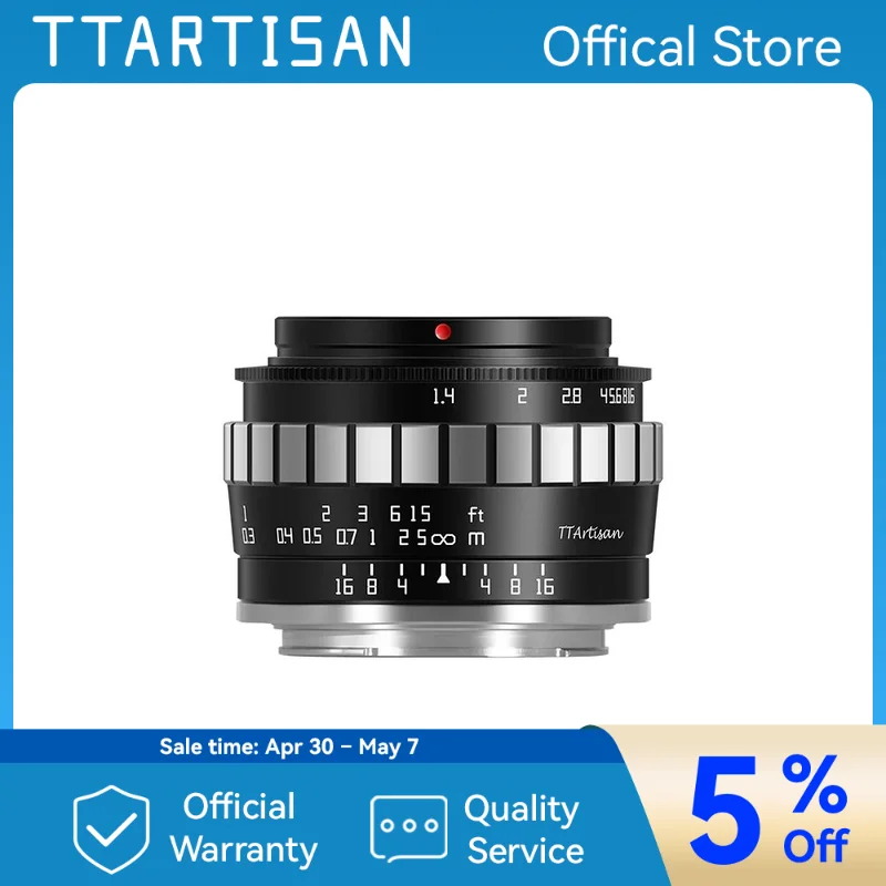 TTArtisan 23mm F1.4 Manual Focus Camera Lens for Sony E Mount