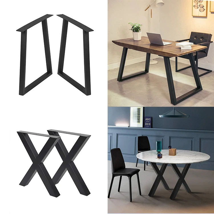 Modern Industrial Furniture Bench Steel Frame Restaurant Coffee Dining Table Base Feet Foot Metal Iron Office Desk Table Legs