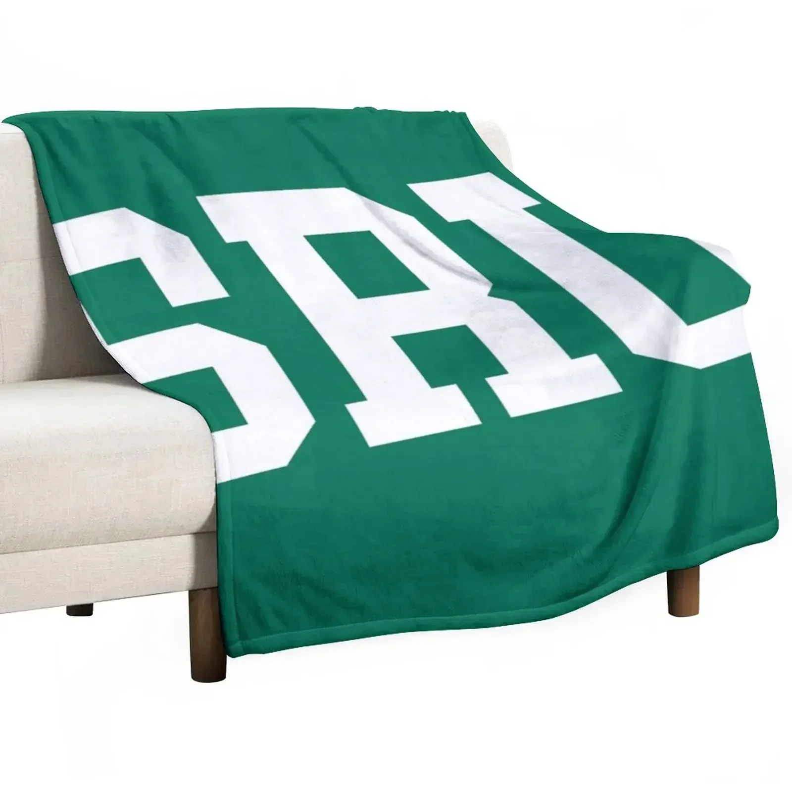 slippery rock - college font curved Throw Blanket Furry Vintage Comforter Weighted Blankets