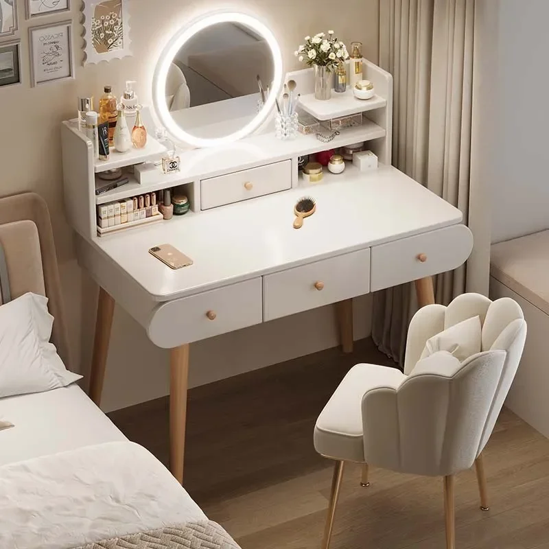 Multi-functional Dresser, chest, integrated bedroom, multi-pump with makeup mirror, table, studio storage cabinet, makeup table