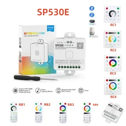 5V-24V Multi-Function SP530E SPI PWM 5CH All in One LED Controller RGB RGBW RGBCCT Sk6812 WS2811 5050 3528 12V LED Strip Light