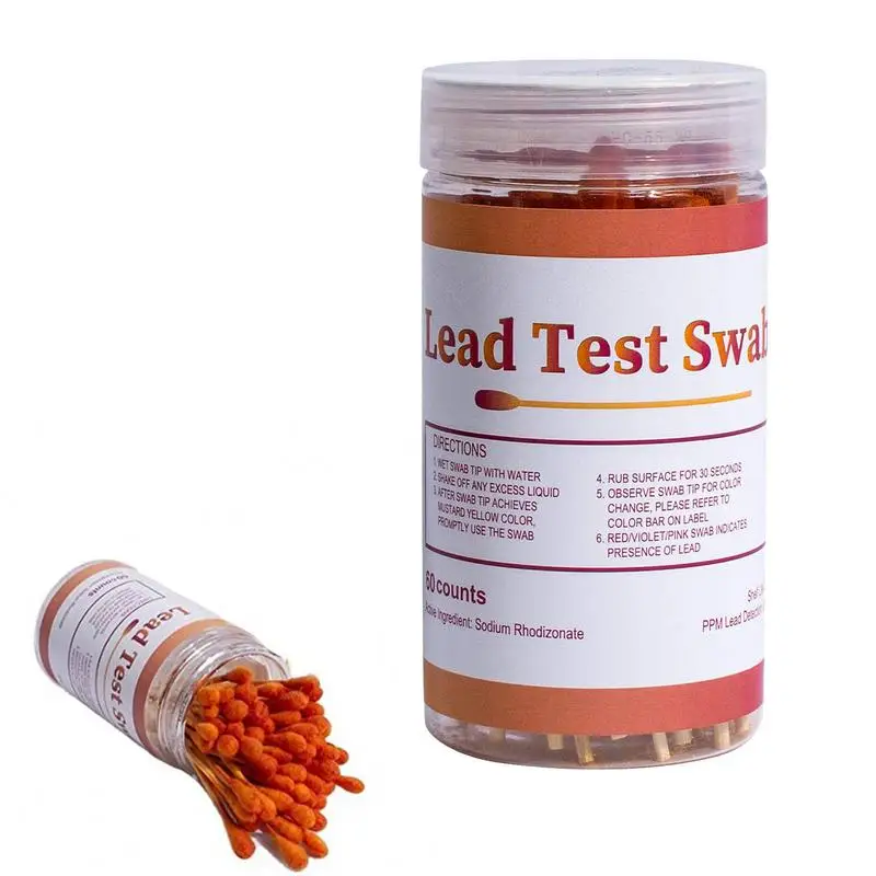 

Lead Test Kit with 30pcs Test Swabs High-Sensitive Instant Lead Paint Instant Lead Test Kit Testing Strips for Plaster Dishes