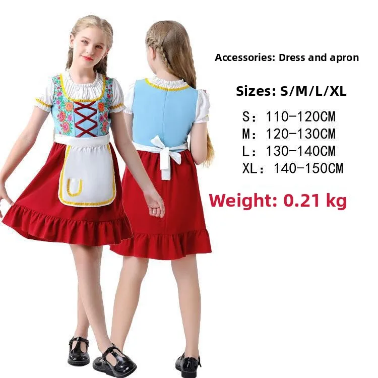 

loween Beer Festival Costume Children's National Maid Dr Art Cultural Performance Ensemble Fly Matching Outfit
