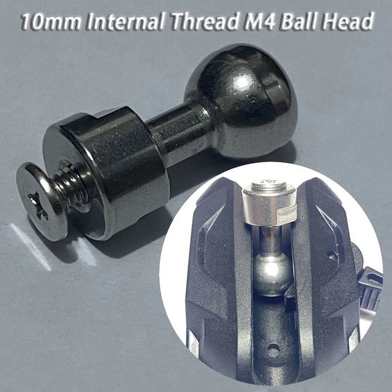 304 Stainless Steel Power Tool Quick Hanging Accessories 10mm Internal Thread M4 Ball Head Electric Drill Modification Kit