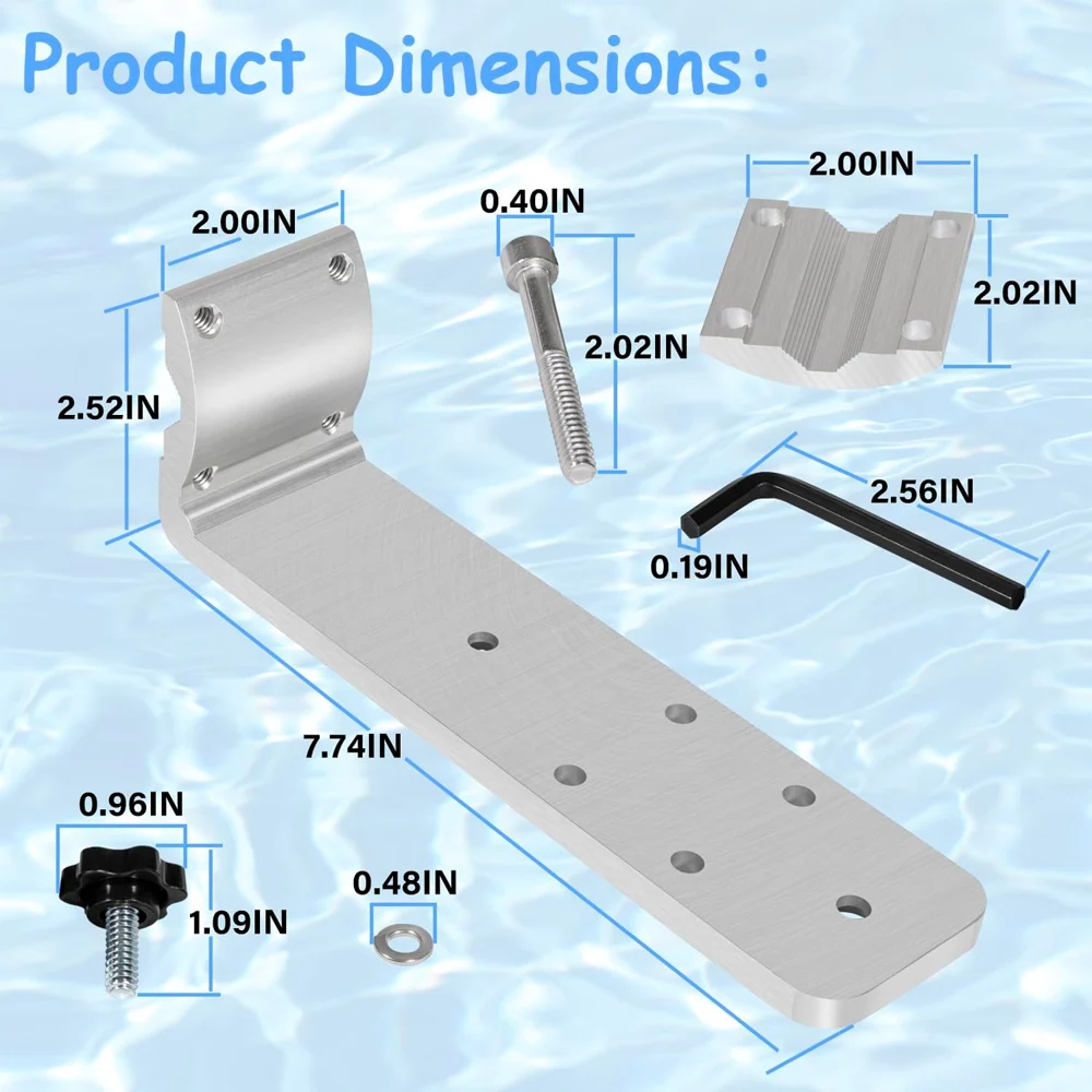 58182 Grill Rail Mount Bracket for Any Kuuma-Style BBQ Grill Replacement for Kuuma 58182 Show N' Go Grill Rail Mount
