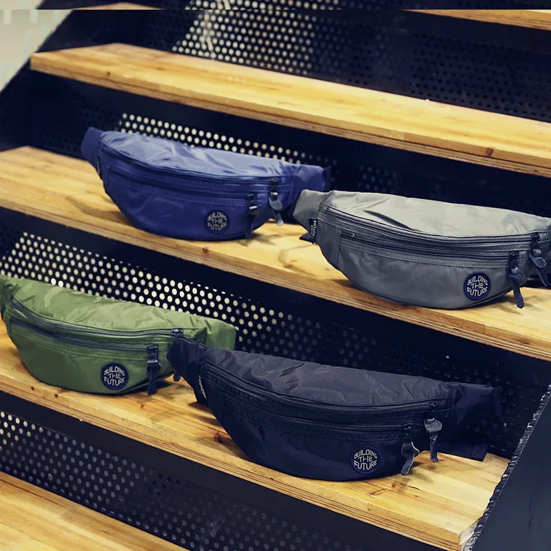 

Korean version of casual breast bag men's shoulder bag trendy messenger waterproof cloth fanny pack sports cycling outdo