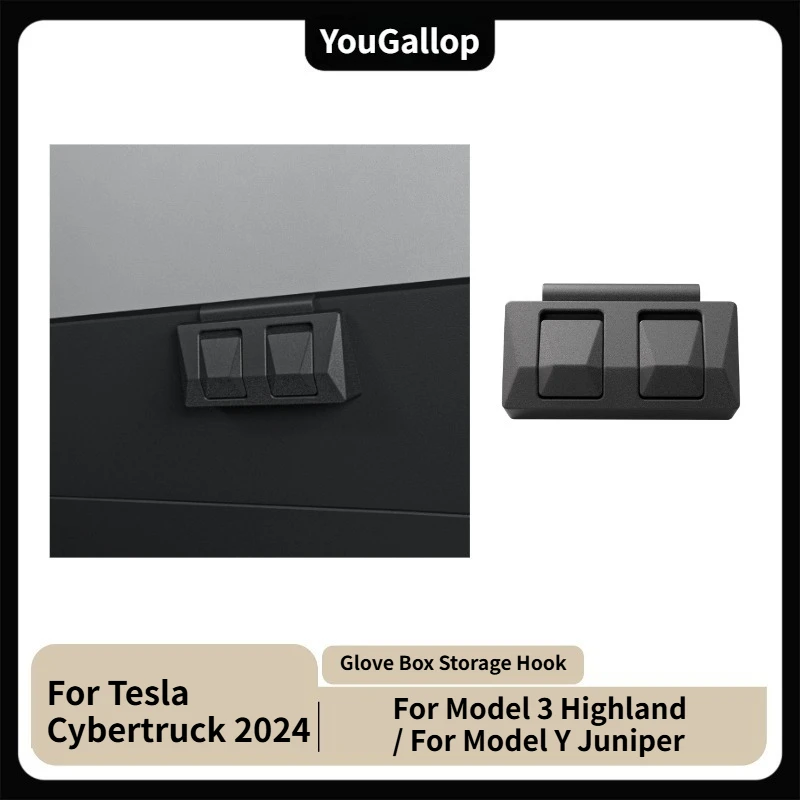 

Автомобильный крючок для хранения перчаточного ящика для Tesla Cybertruck 2024 2025 для Tesla Model Y Juniper, внутренняя модификация, функциональные аксессуары
