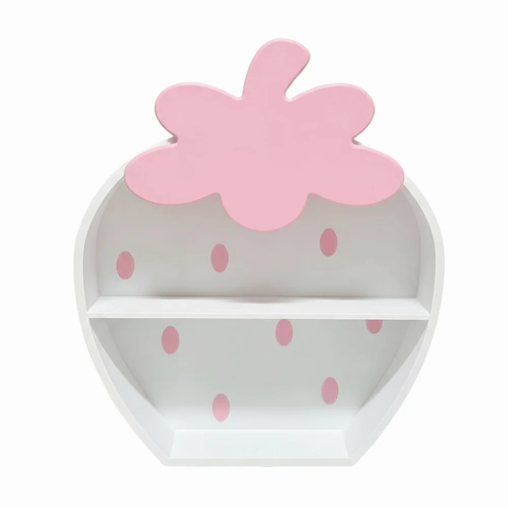 Strawberry Shaped Strawberry Display Shelf Freestanding Three-Dimensional Style Figurine Display Stand Tiered Structure