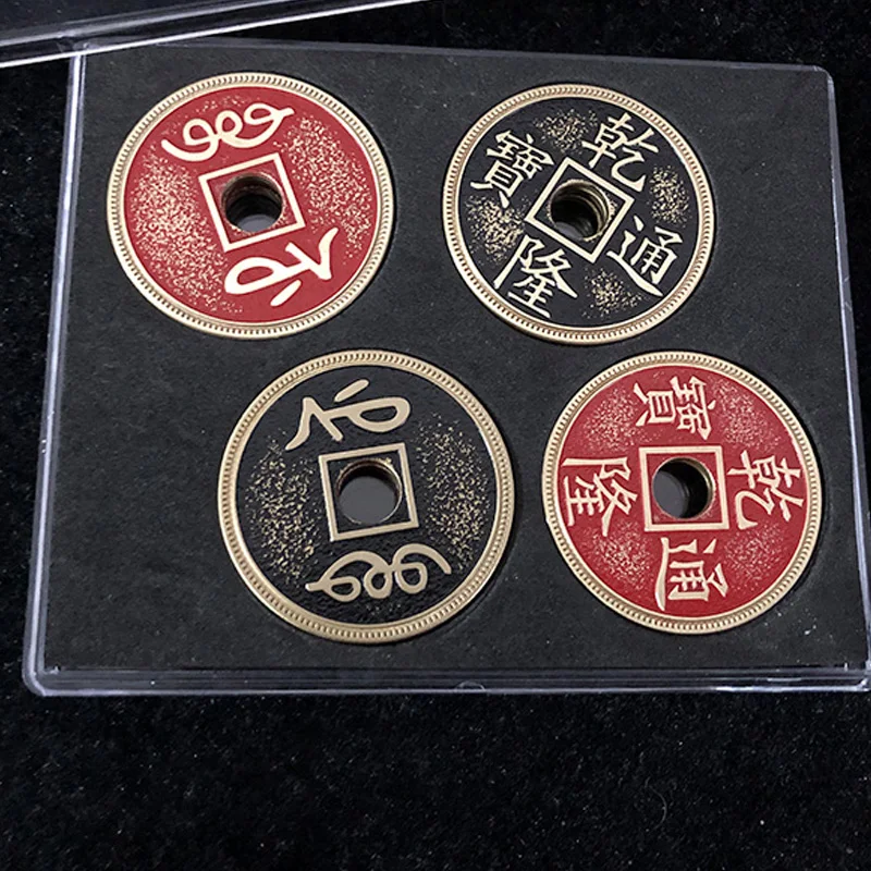 Super Chinese Coin Set by Oliver Magic Tricks Morgan Size Coin Vanish Magia Magician Close Up Illusions Gimmicks Mentalism Props