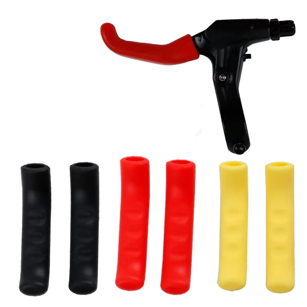 1Pair Bike Brake Lever Protective Silicone Bicycle Lever Grips Bicycle Brake Handle Cover Bicycle Accessories