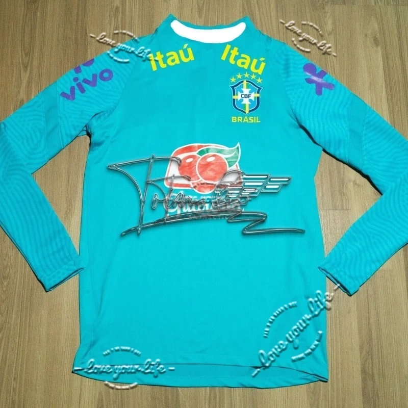 

motorcycle Brazil Men's Vaporknit Away Jersey 2020 CD0597-427 CBF Brazil Casual Long Sleeve