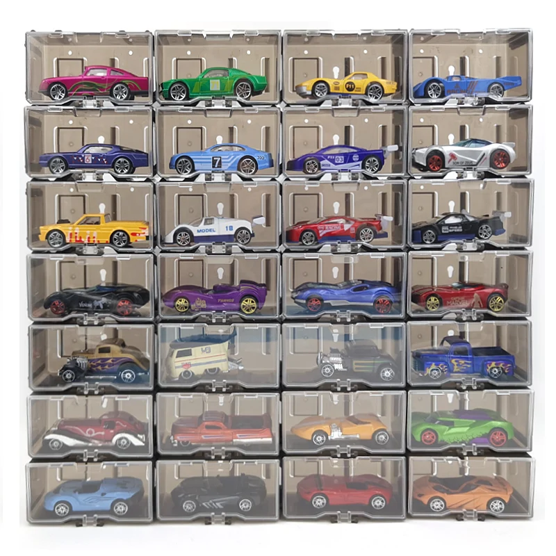 1:64 Acrylic Alloy Toy Car Storage Box Display Box Is Suitable for Storage and Display of 1/64 Car Models