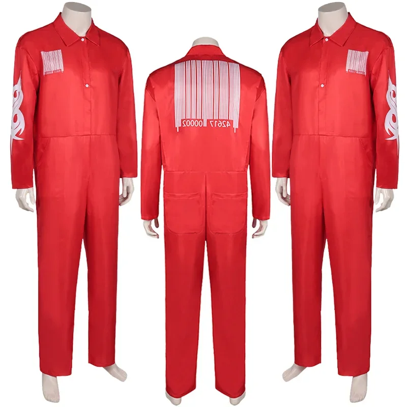 SN55Band Slip Cosplay Knot Joey Cosplay Red Uniform Fantasy Outfits Costume Disguise Jumpsuit Men Halloween Roleplay Fantasi$@1w