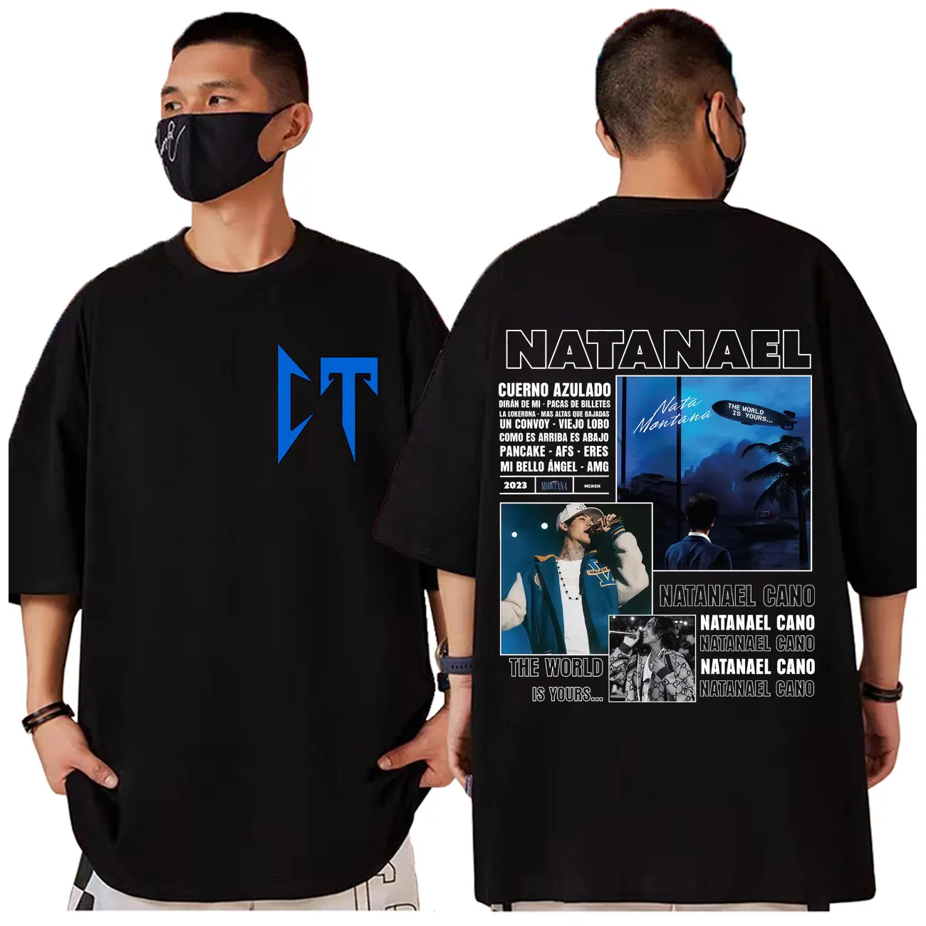 

Singer Natanael Cano Nata Montana Album Graphic T Shirts Rock Hip Hop Short Sleeve T-shirt Men's Women's Casual Fashion T-shirts