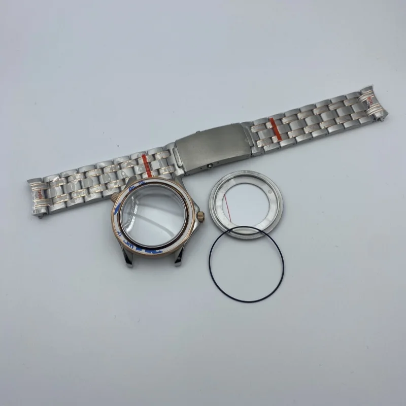 ملحقات تعديل الساعة لـ NH35 Seamaster 300 مجموعة حزام زجاج الياقوت لحركة NH34/NH36