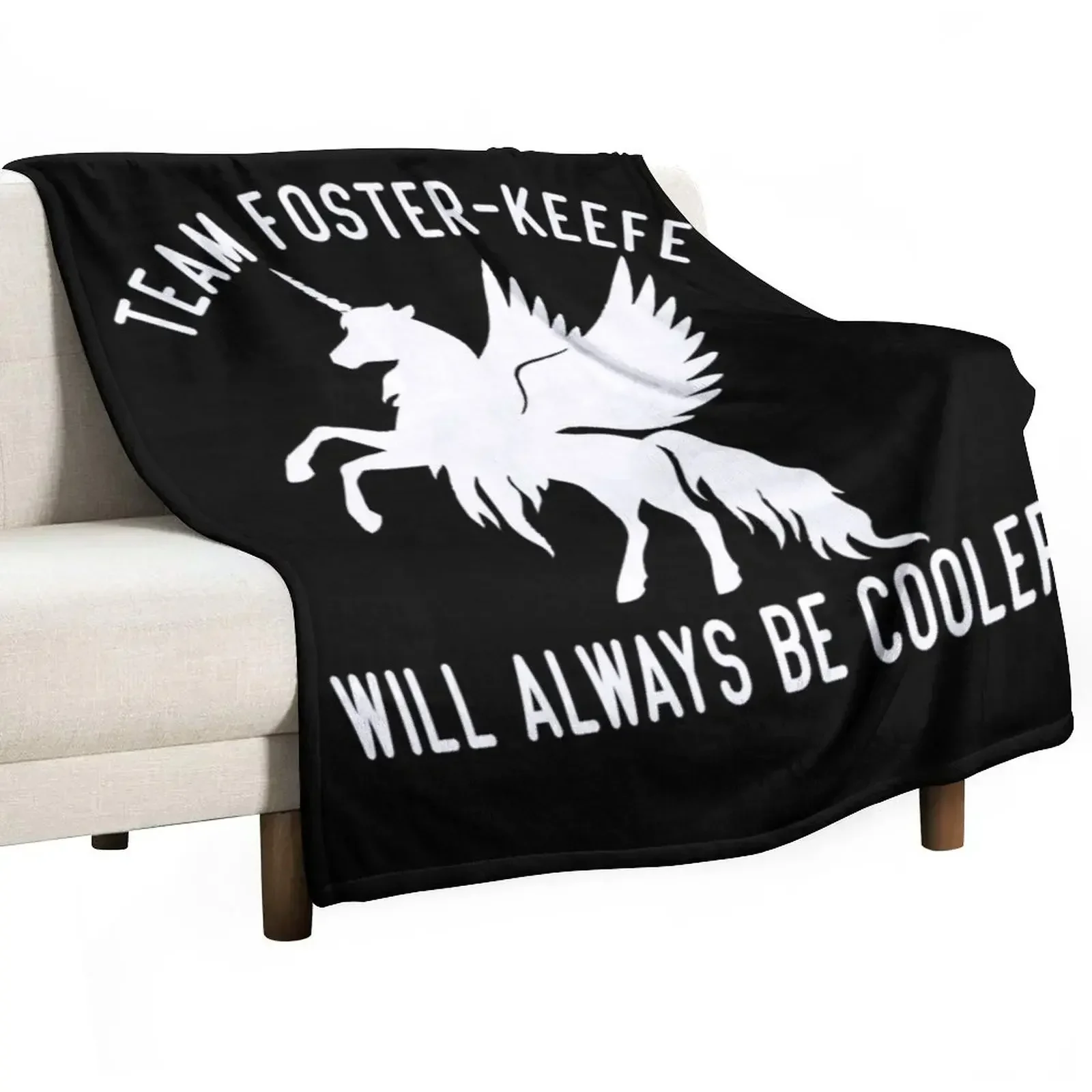 

Team Foster Keefe Will Always Be Cooler Throw Blanket Quilt anime Polar Beach Blankets