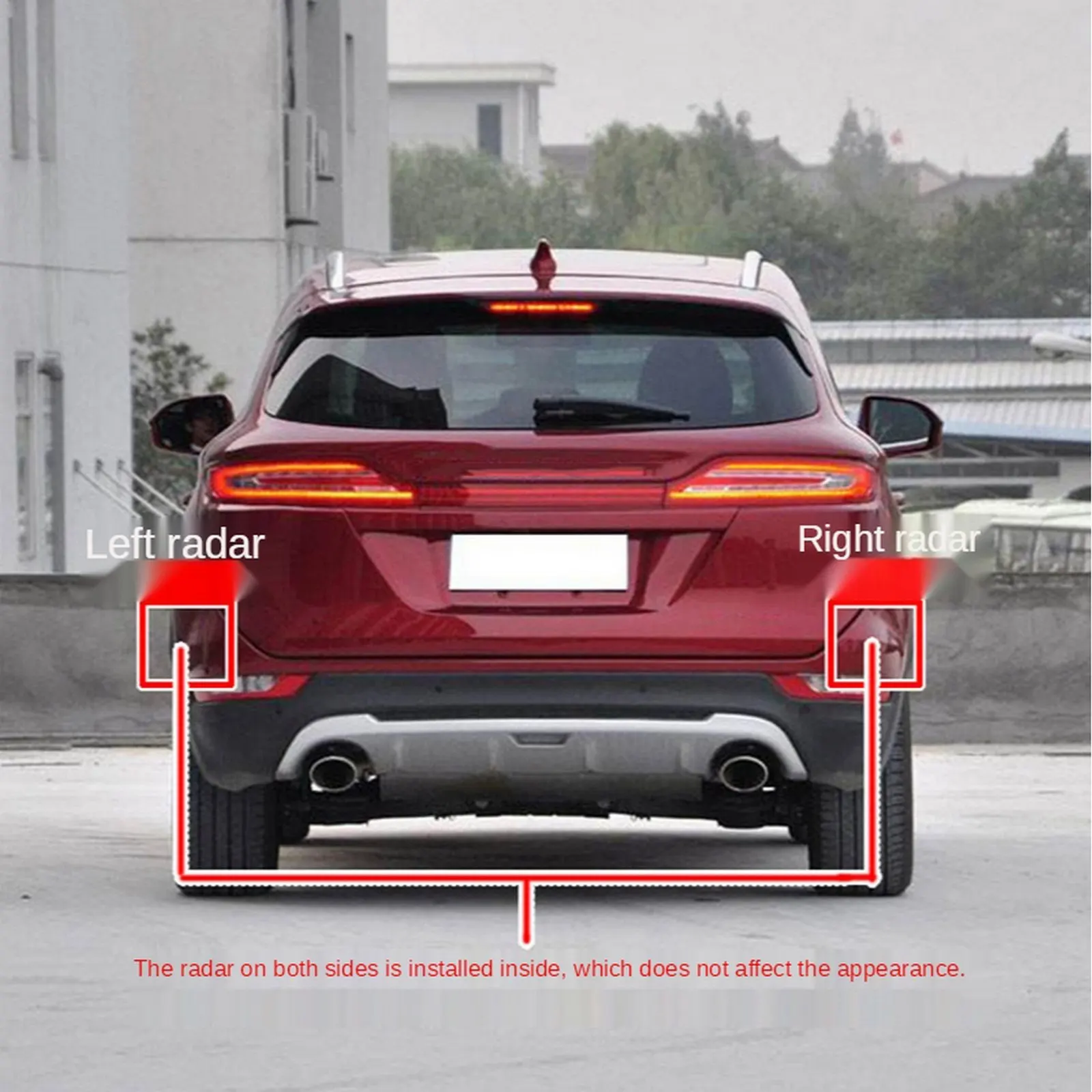 Universal Car Blind Spot Monitoring System 24G Millimeter Wave Sensor Bsm Blind Spot Monitoring Driving Assistance Lane Change