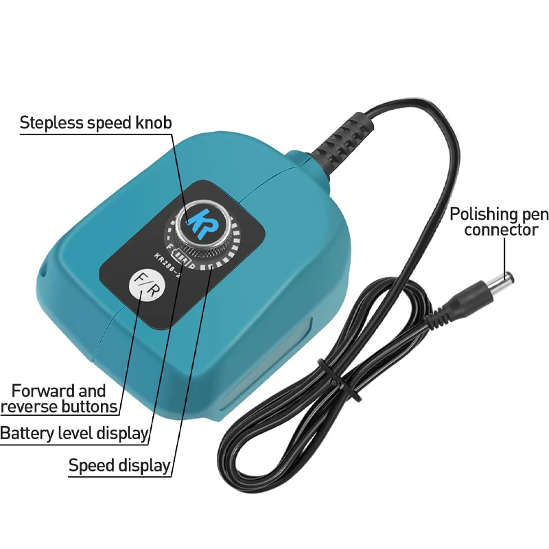 アルミニウム合金ボディ電気ドリル、小型ダイグラインダー、電気グラインダー、無段階速度調整、DIYリチウム電池、18v、40w