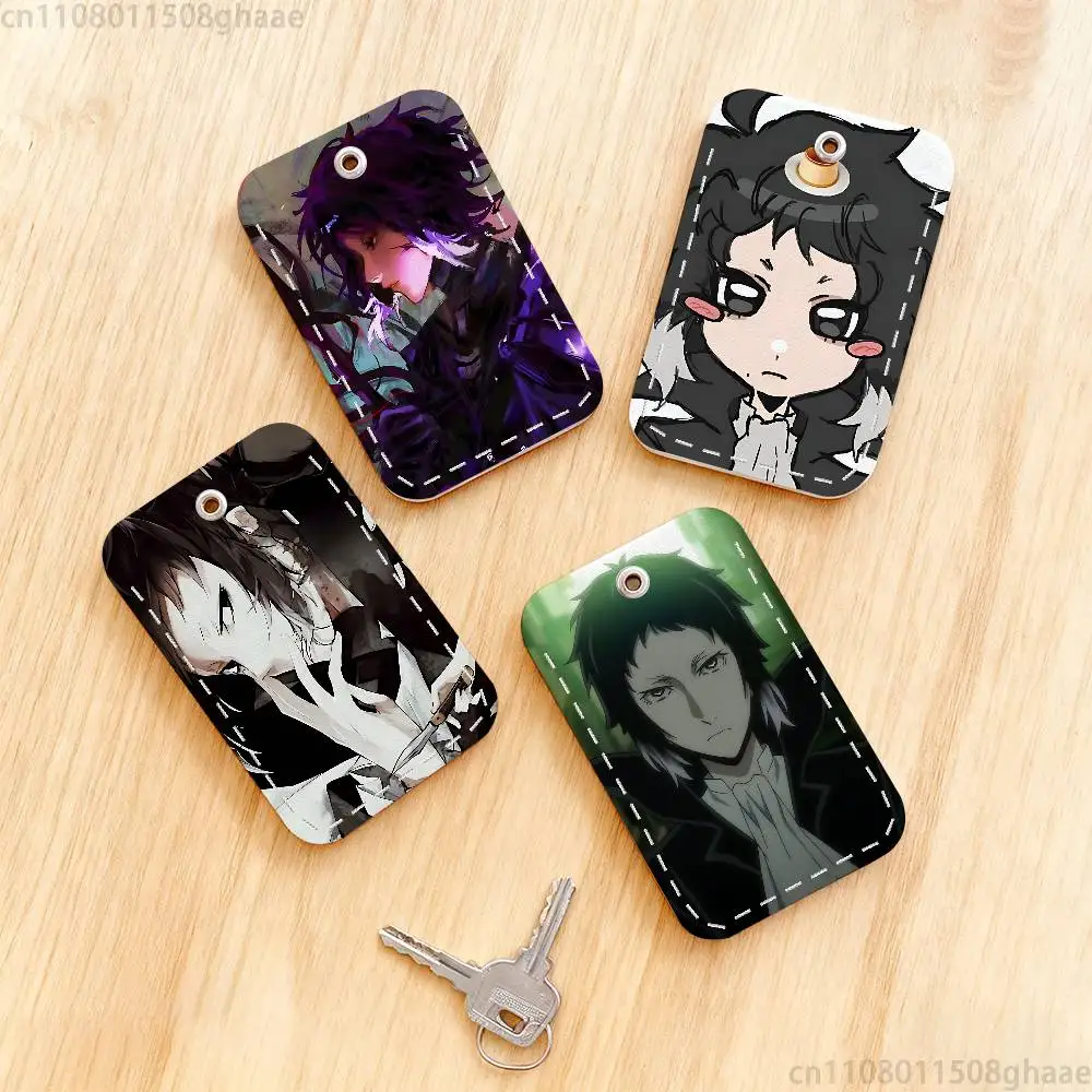 

Ryunosuke Akutagawa Holder Keychain For Bank Business Work Card Holder Student Card Protective Case Bus Card