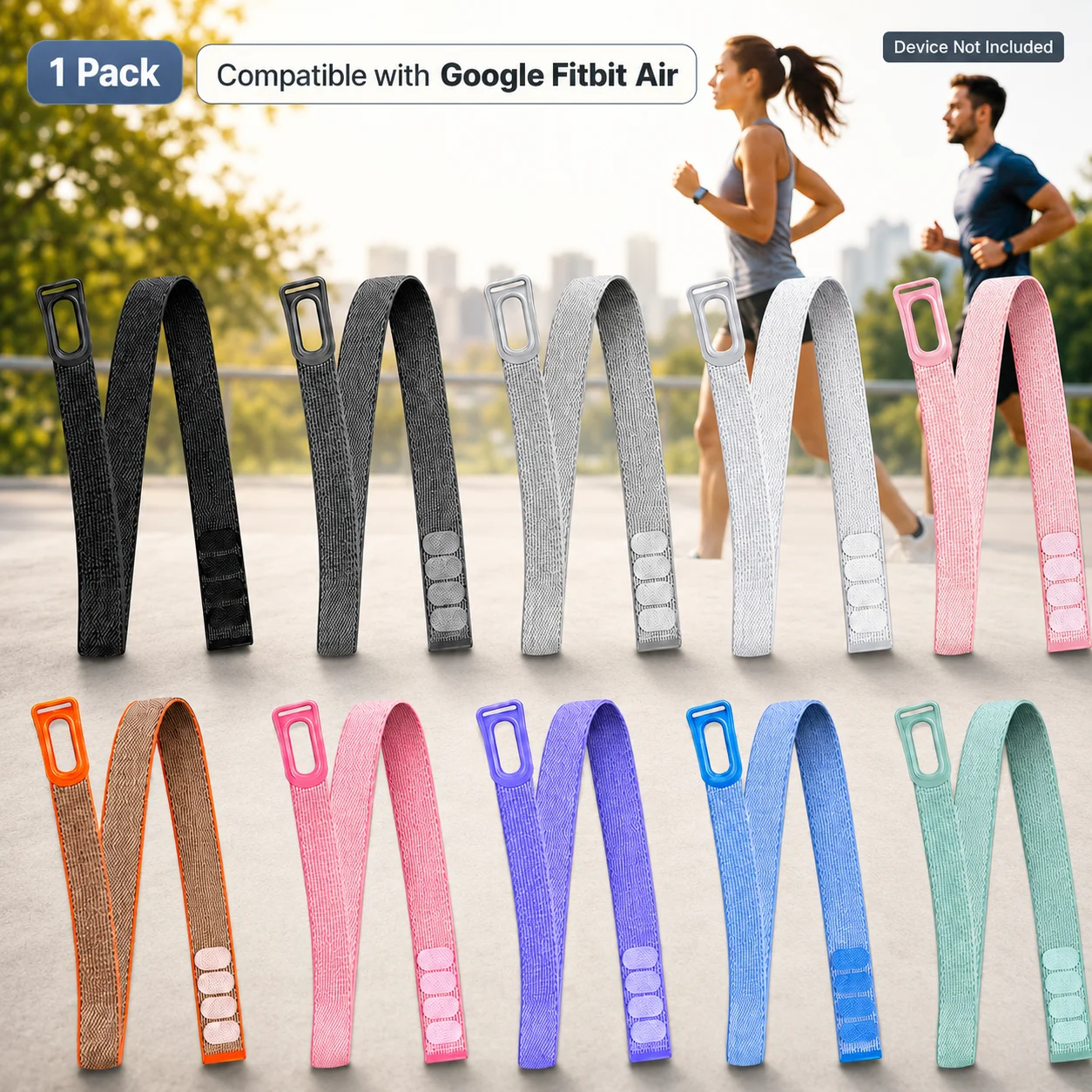 1 Packung Chinber Armband-/Fußgelenkband-Schlaufe aus Sport-Nylon, kompatibel mit Google Fitbit Air