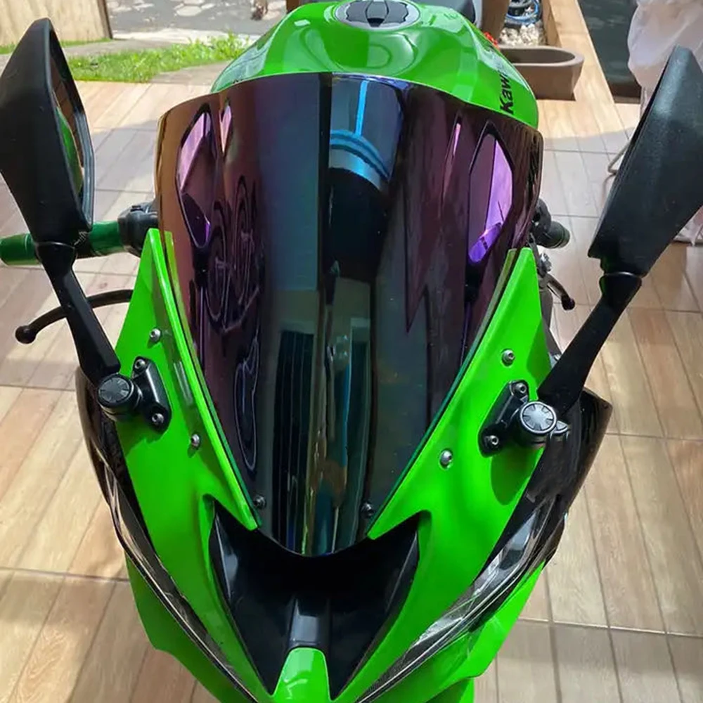 Motorcycle Double Bubble Windshield Deflector Protector Wind Screen For Kawasaki Ninja ZX6R ZX-6R 636 2009-2022 2023 ZX10R 08-10