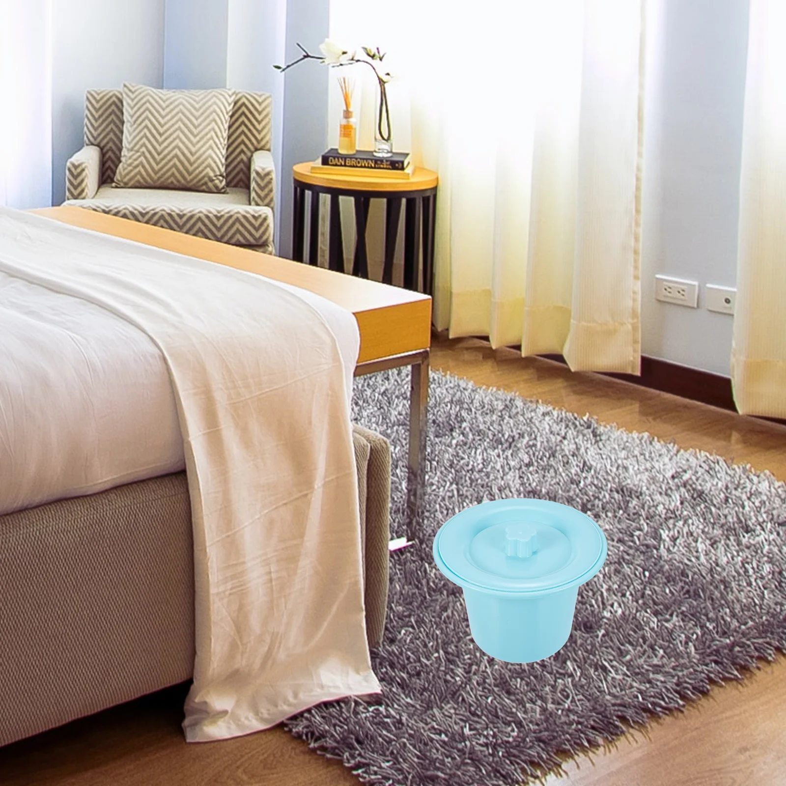 

Adult Urinal Pot Thick Plastic Chamber Bed Pan With Lid Portable Night Toilet For Home Hospital Use Elderly Disabled Kids