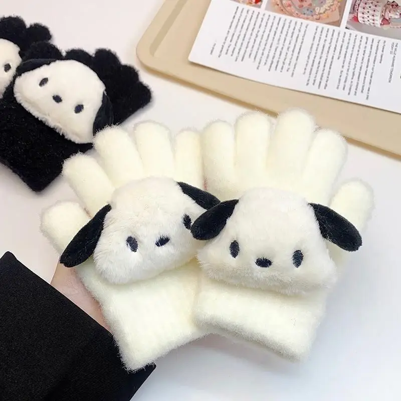 

Pochacco Anime Kawaii Sanrio Lovely Doll Pendant Children Warm Gloves Cute Cartoon Ins Fashion Soft Decoration Gifts Toys
